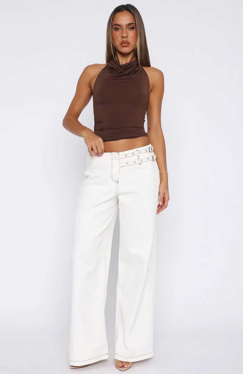 No Second Chances Pants Cream