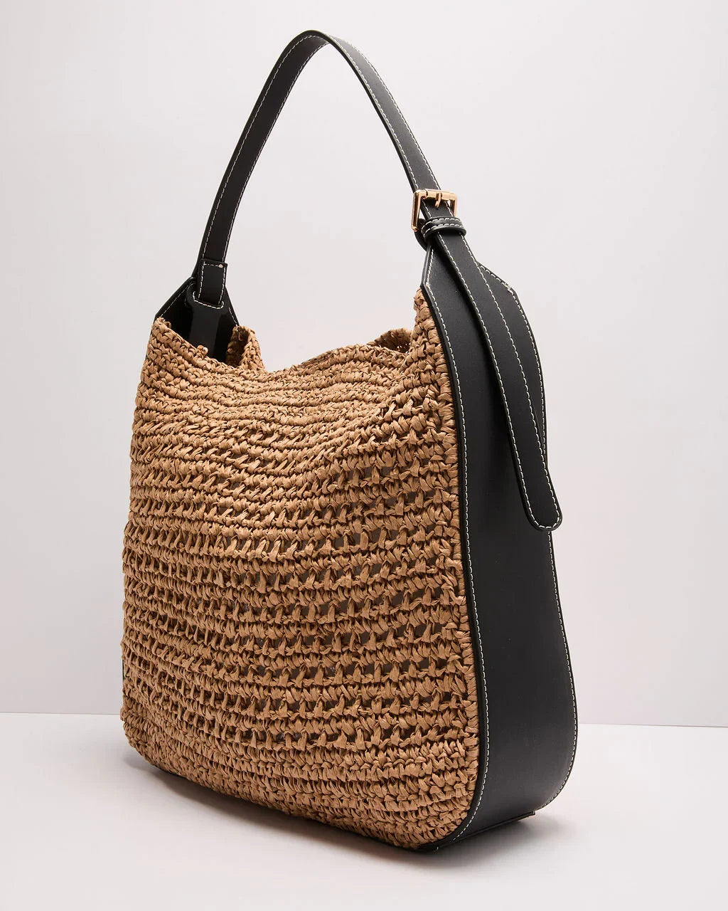 Marina Drift Slouchy Woven Straw Tote Bag