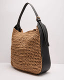 Marina Drift Slouchy Woven Straw Tote Bag