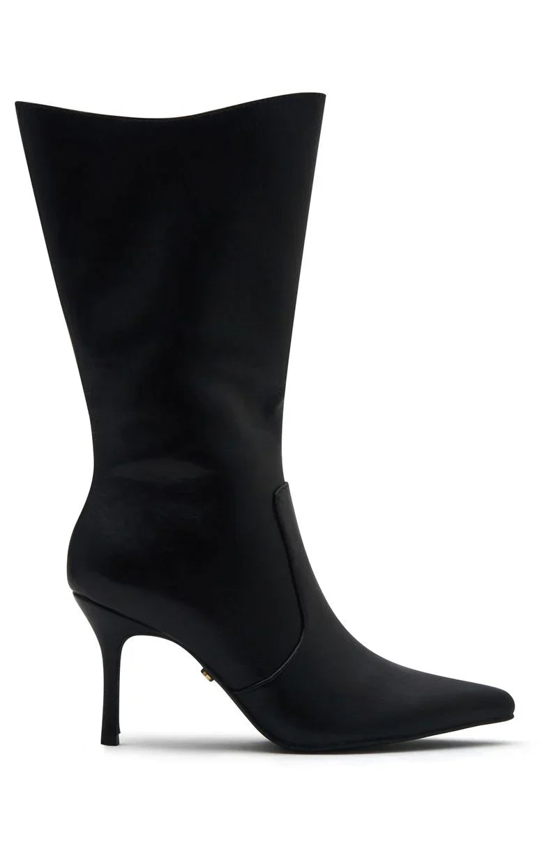 Myla Calf Boots Vintage Black