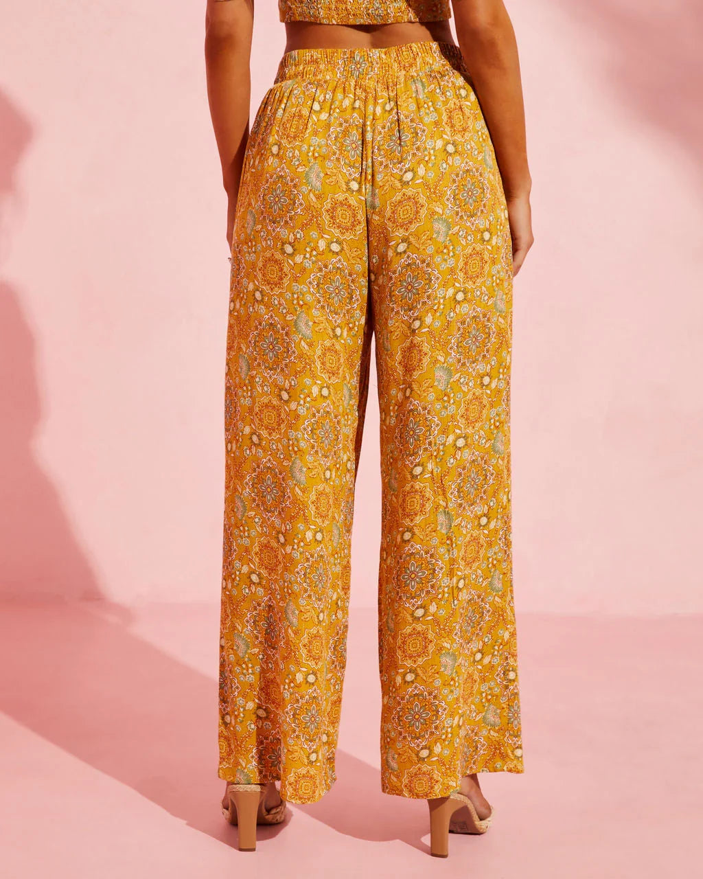 Ruisa Printed Wide Leg Pants