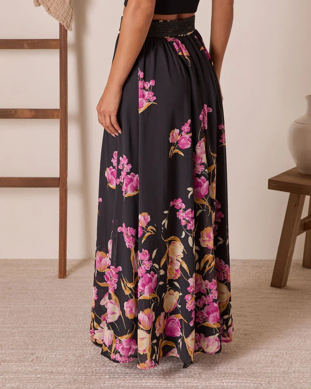 Olenda Floral Maxi Skirt