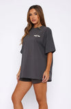 Offstage Back Graphic Oversized Tee Shadow