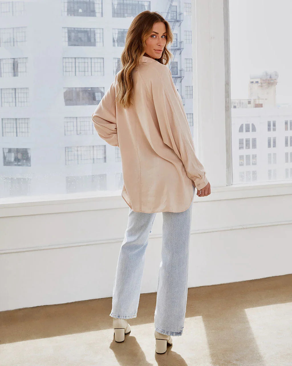 Duarte Linen Blend Button Down Top