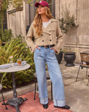 Clay Ridge Knit Cropped Trench