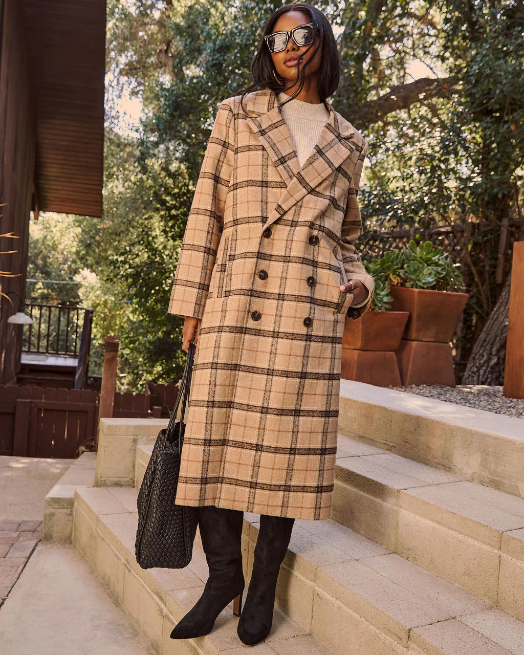 Cider Season Plaid Coat