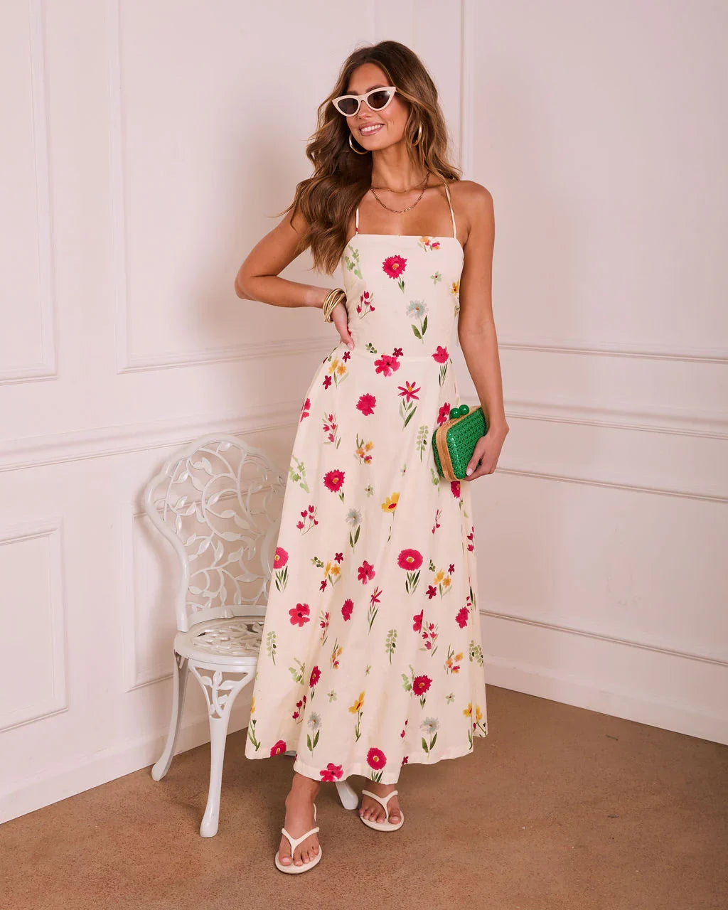 Flora Poise Floral Maxi Dress