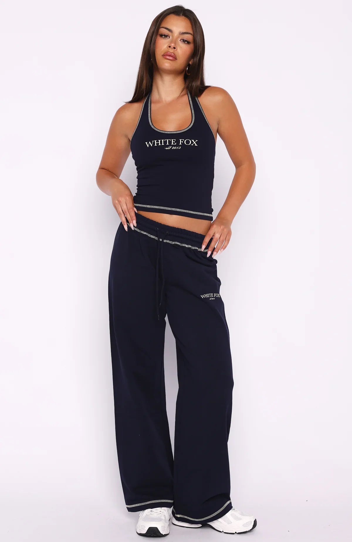 Chill In Style Halter Top Navy