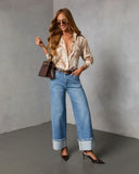 Kendie Satin Novelty Top