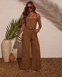 Ravine Wrap Tie Jumpsuit