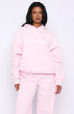 Vibe Too High Oversized Hoodie Pink