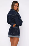 Charlotte Denim Mini Skirt Dark Indigo