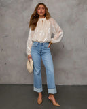 With You Satin Blouse