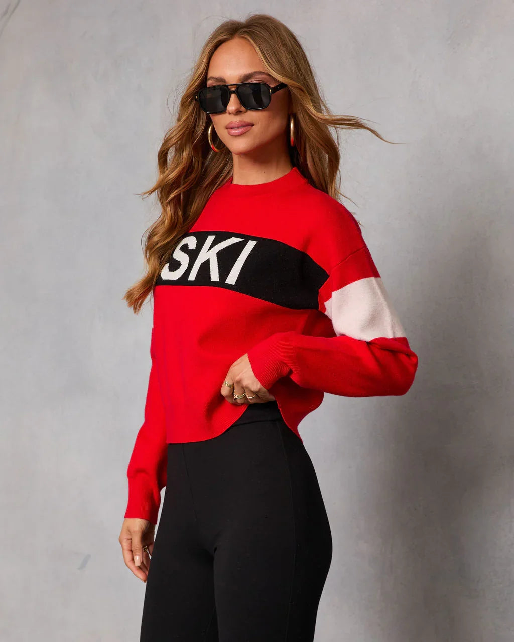 Ski Mode Graphic Knit Sweater