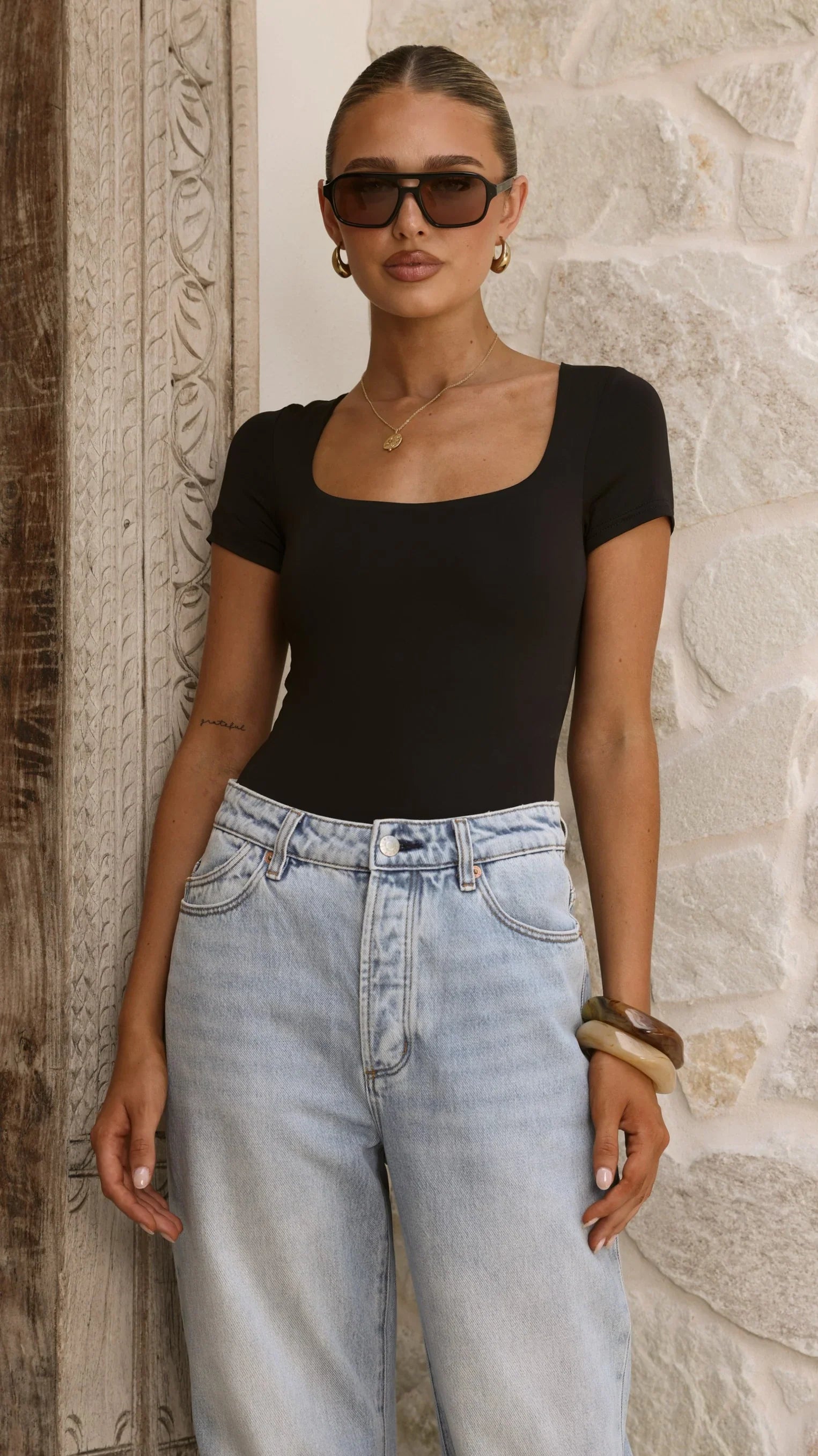 Jamelia Bodysuit Black