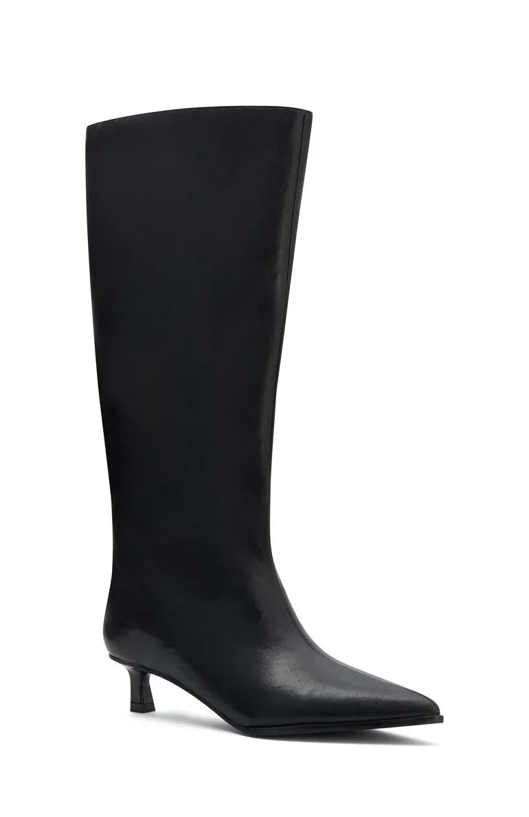 Juliette Knee High Boots Black Crinkle