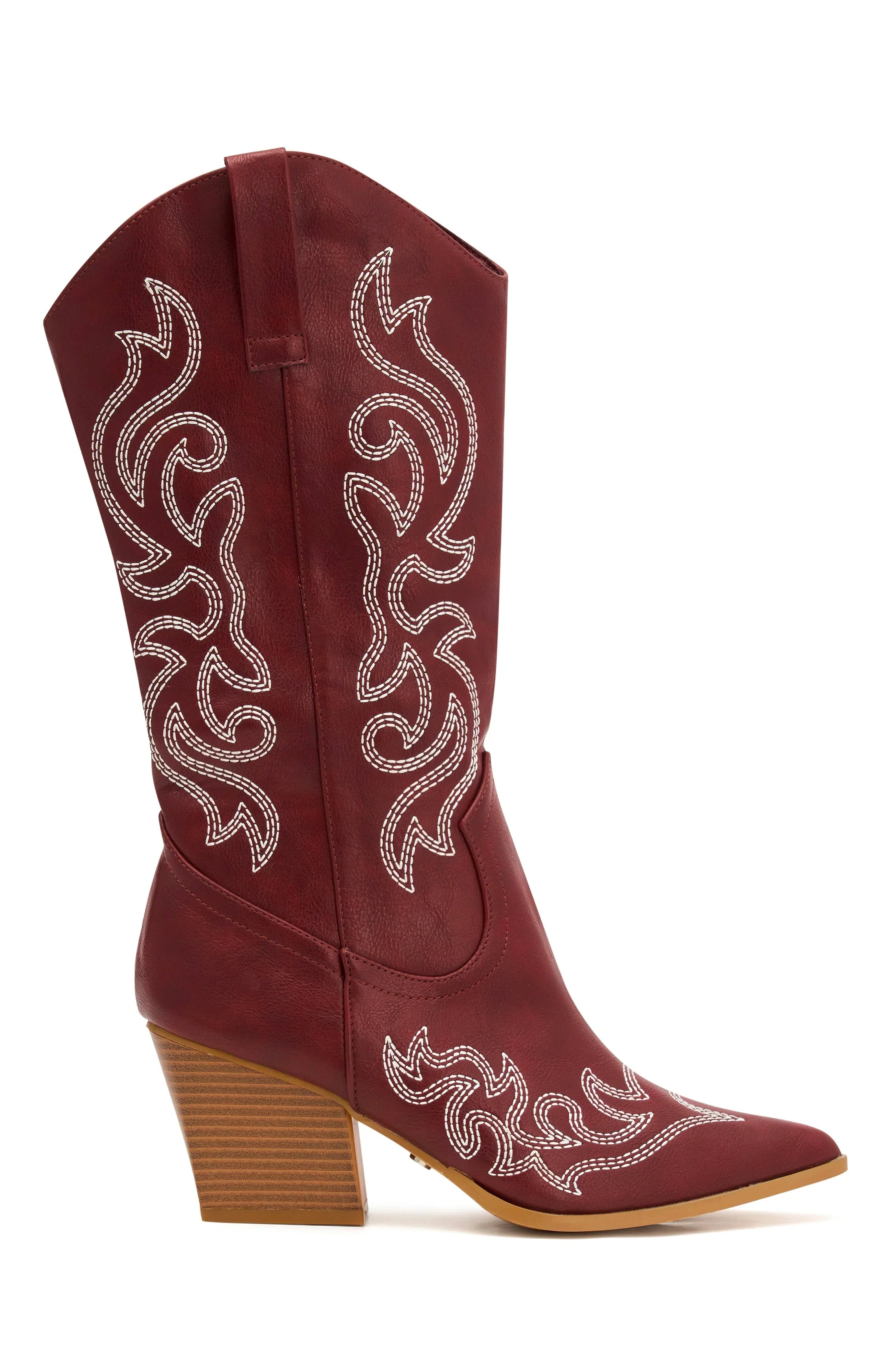Alice Cowboy Boots Burgundy
