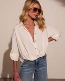 Emmah Button Down Top