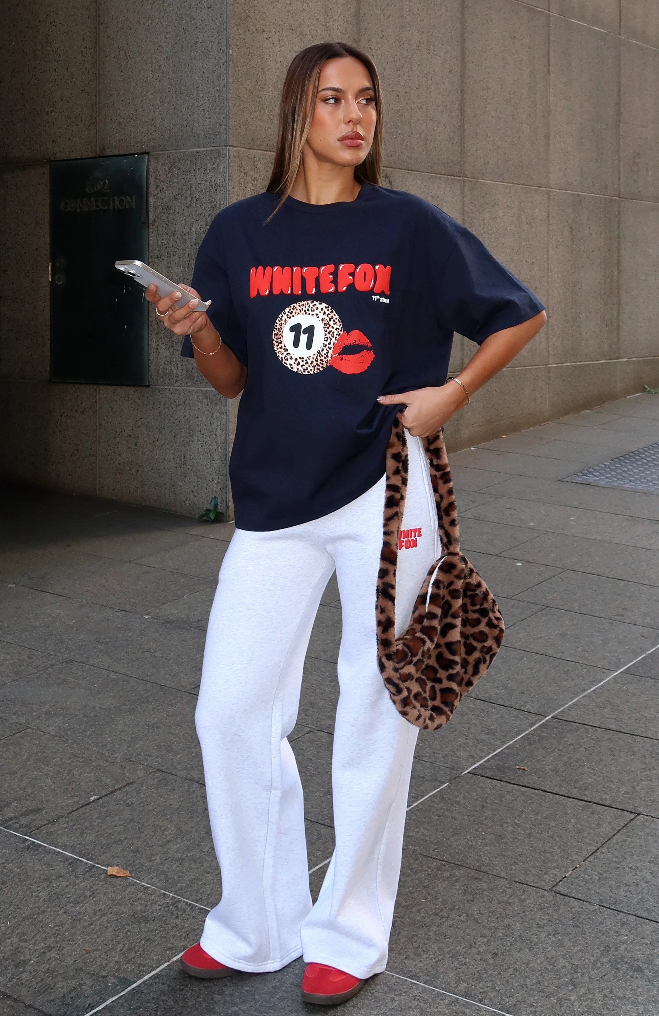 11th Street Concrete Jungle Oversized Tee Blueberry Twist