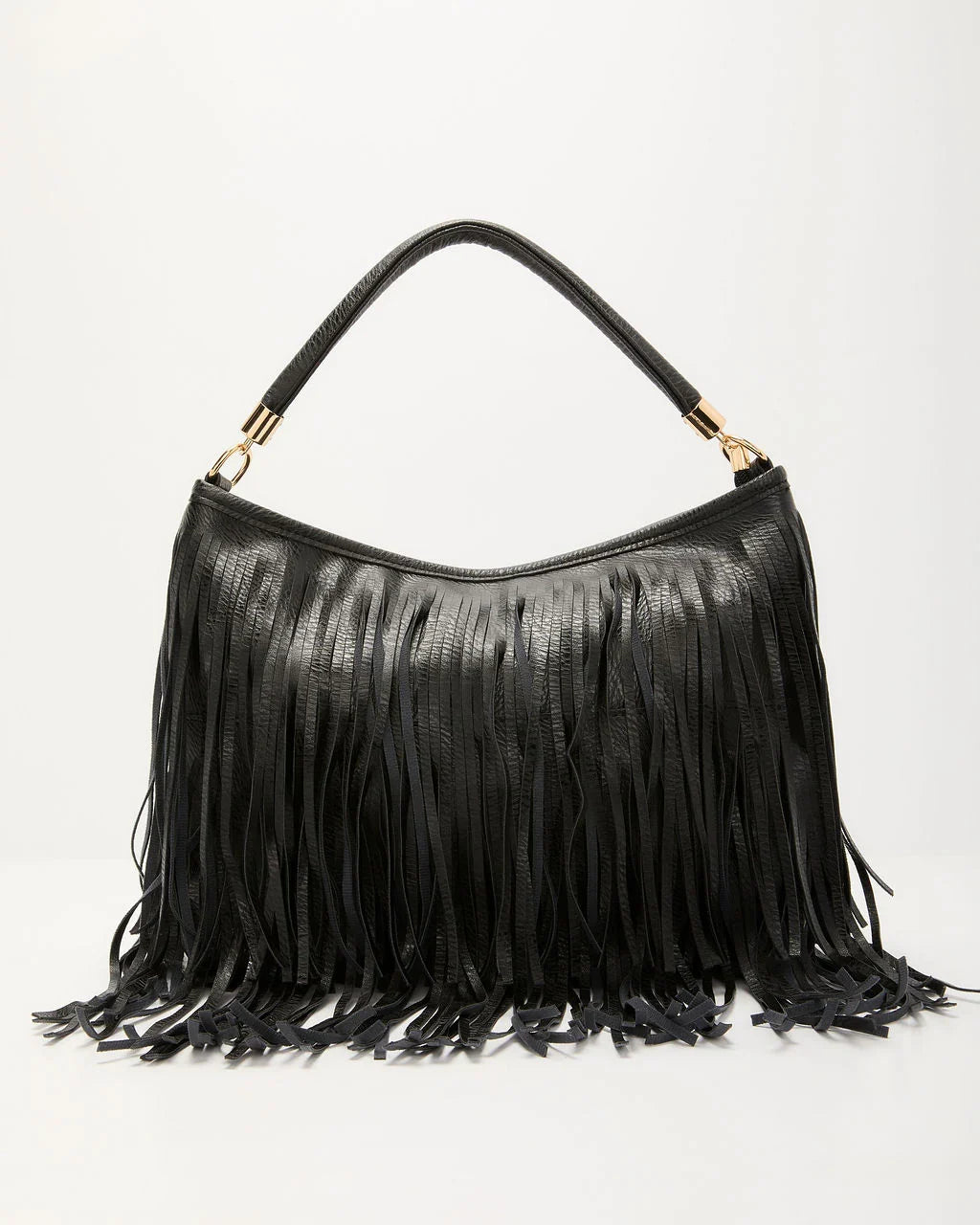 Marna Fringe Faux Leather Bag