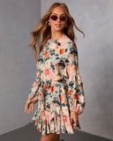 Auburn Waist Tie Mini Dress