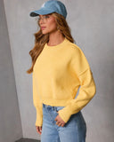 Elouise Cropped Crewneck Sweater