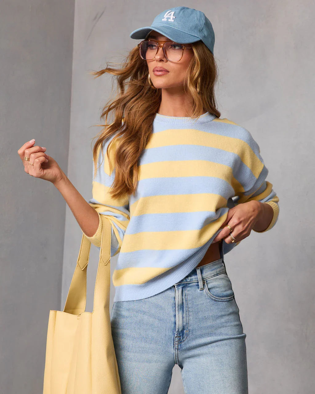 Modern Heir Striped Knit Sweater