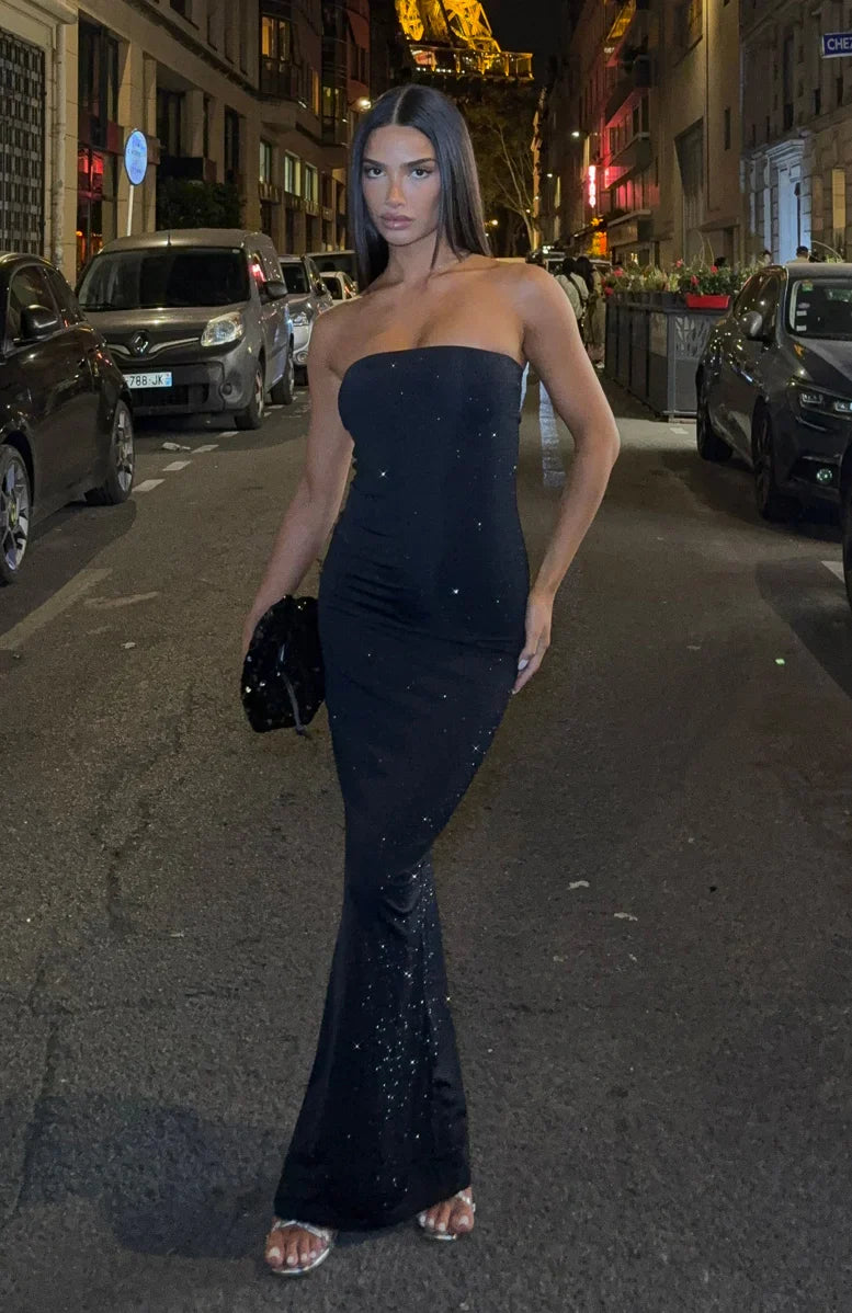 Platinum Maxi Dress Black