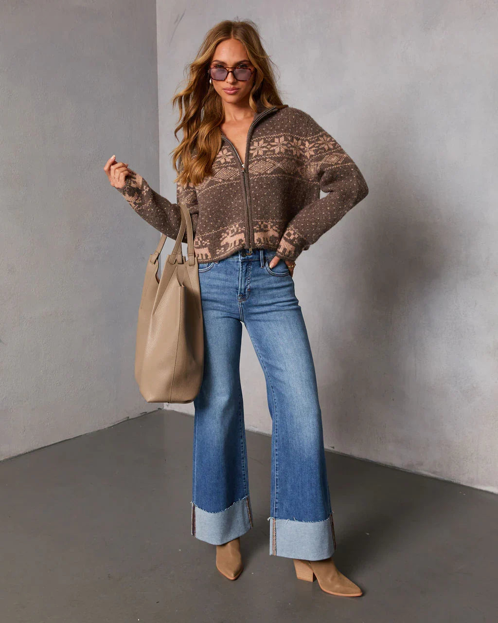 Alpine Snow Novelty Fair Isle Sweater