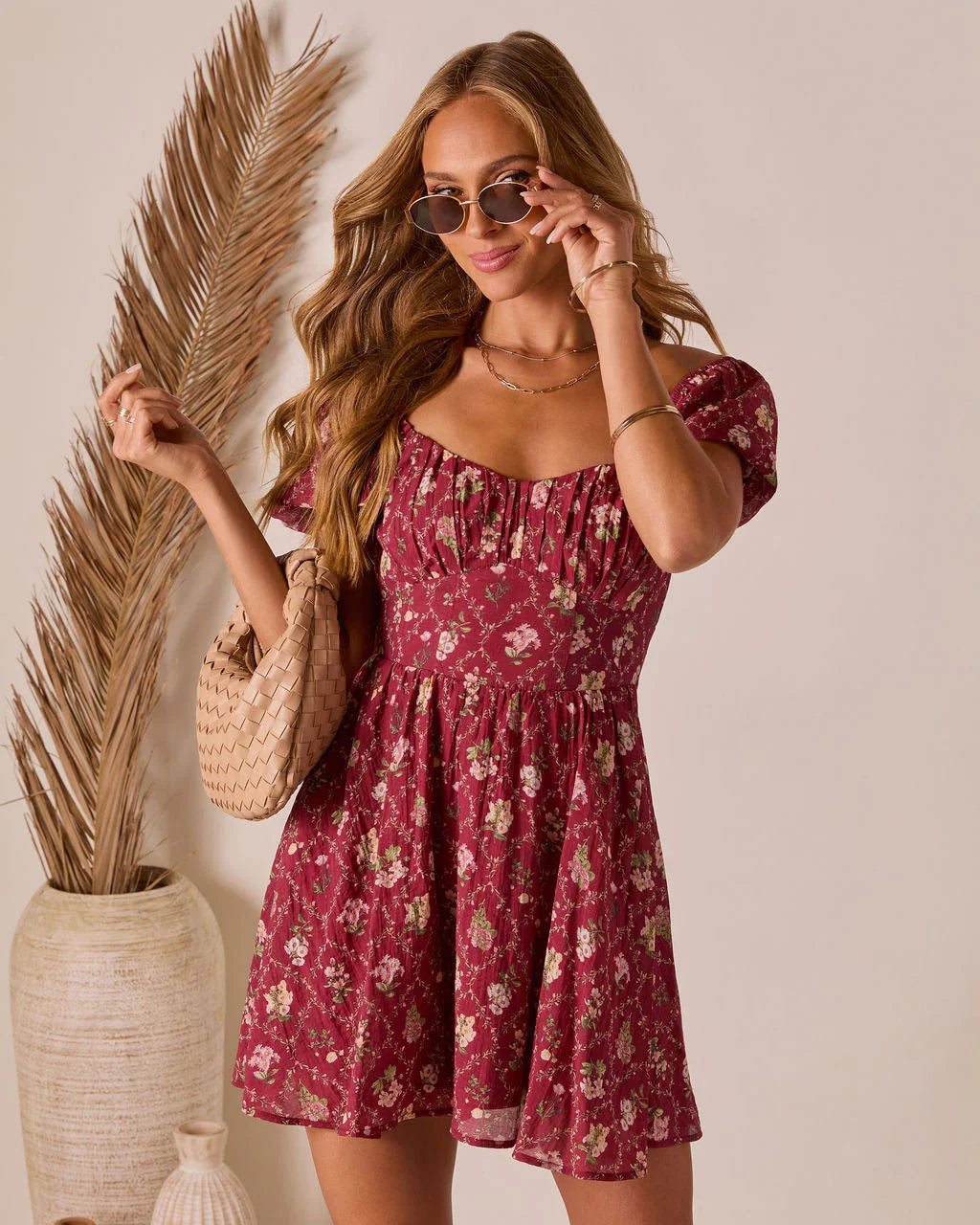 Adinna Scoop Neck Mini Dress