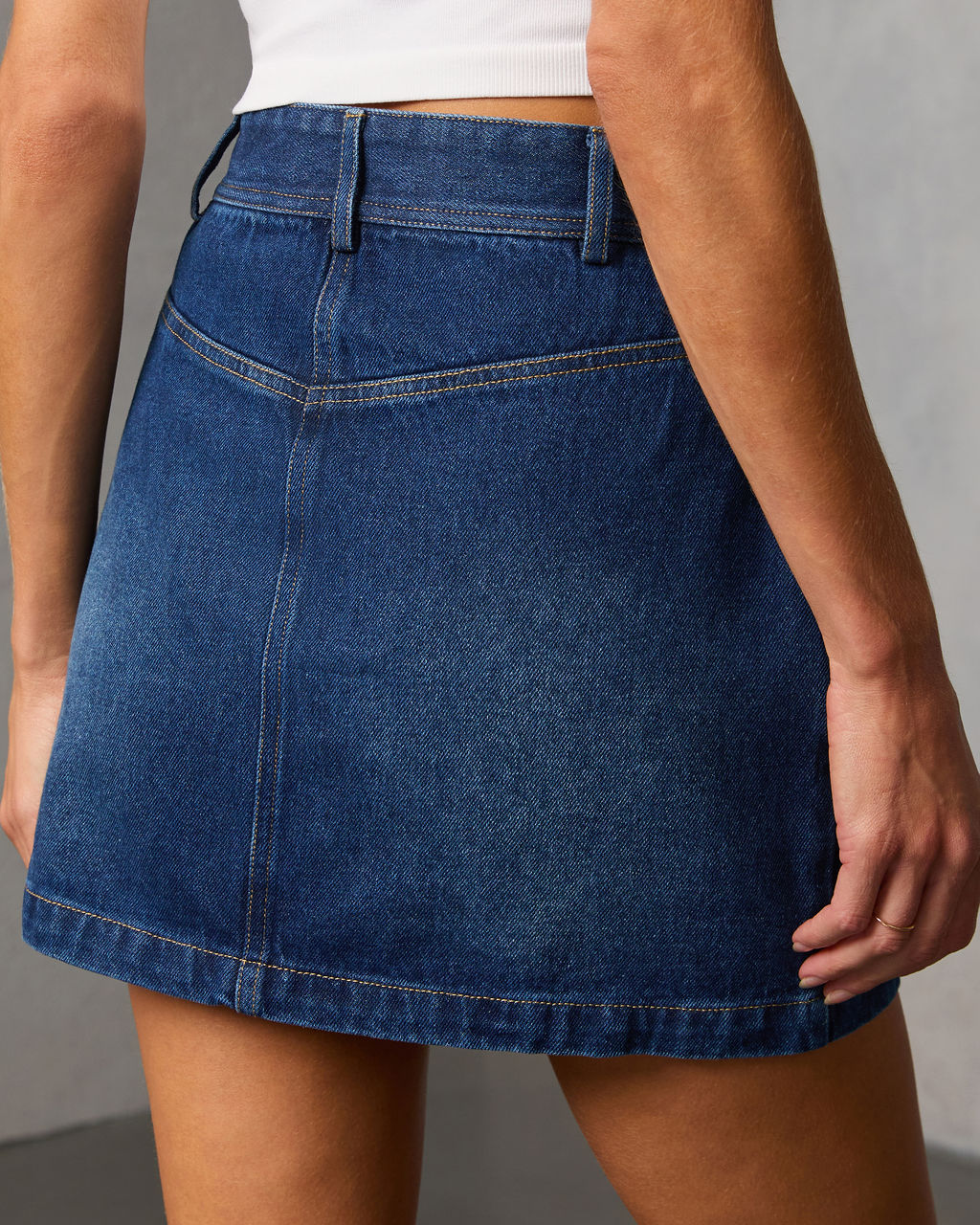 Marlborough Denim Mini Skirt