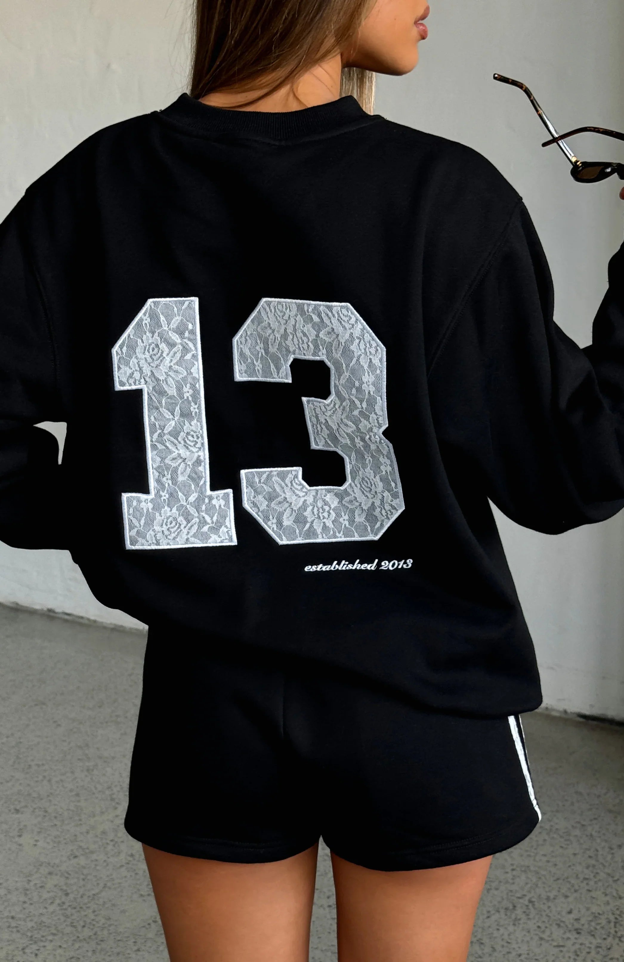 Gave You Everything Oversized Sweater Black