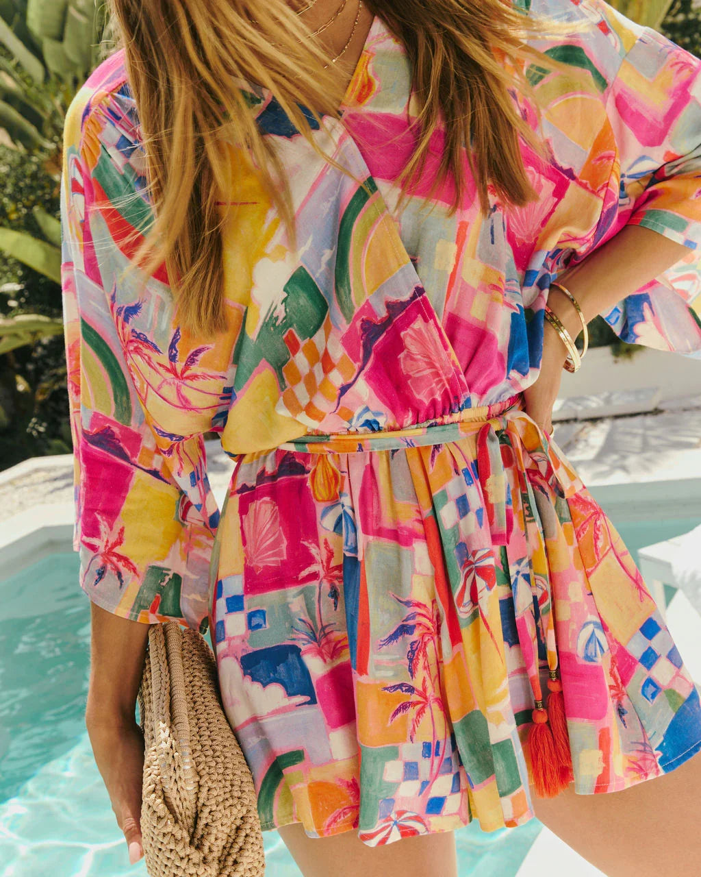 Jaime Tie Waist Kimono Romper