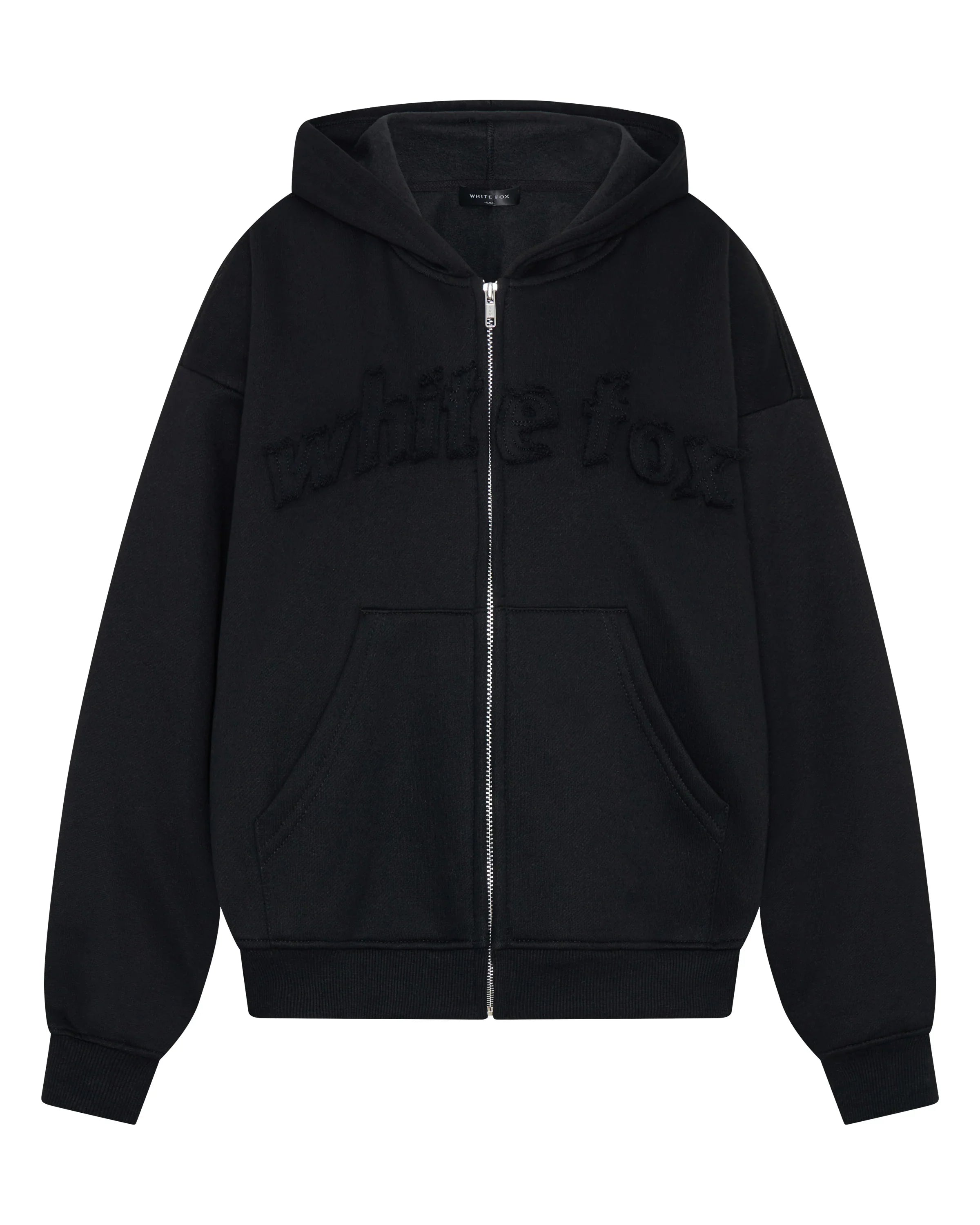 From The Archives Lexi Boxy Zip Front Hoodie Black