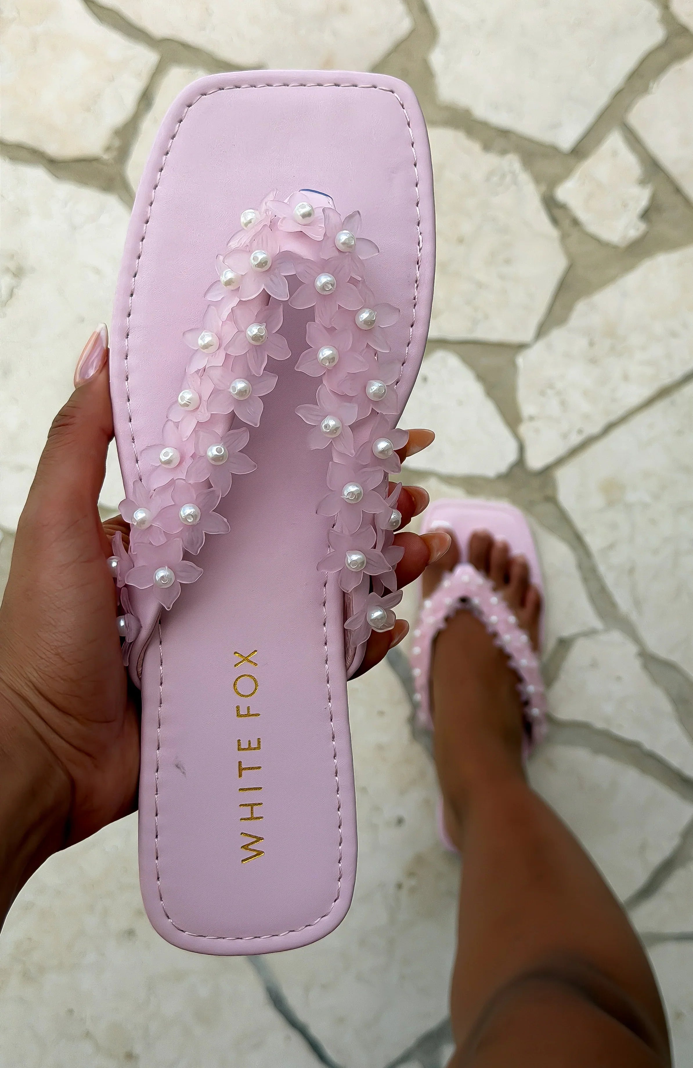 Lyle Thong Sandals Baby Pink