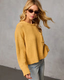 Bilos Relaxed Ribbed Knit Sweater