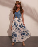 Wildflower Heirloom Floral Maxi Skirt