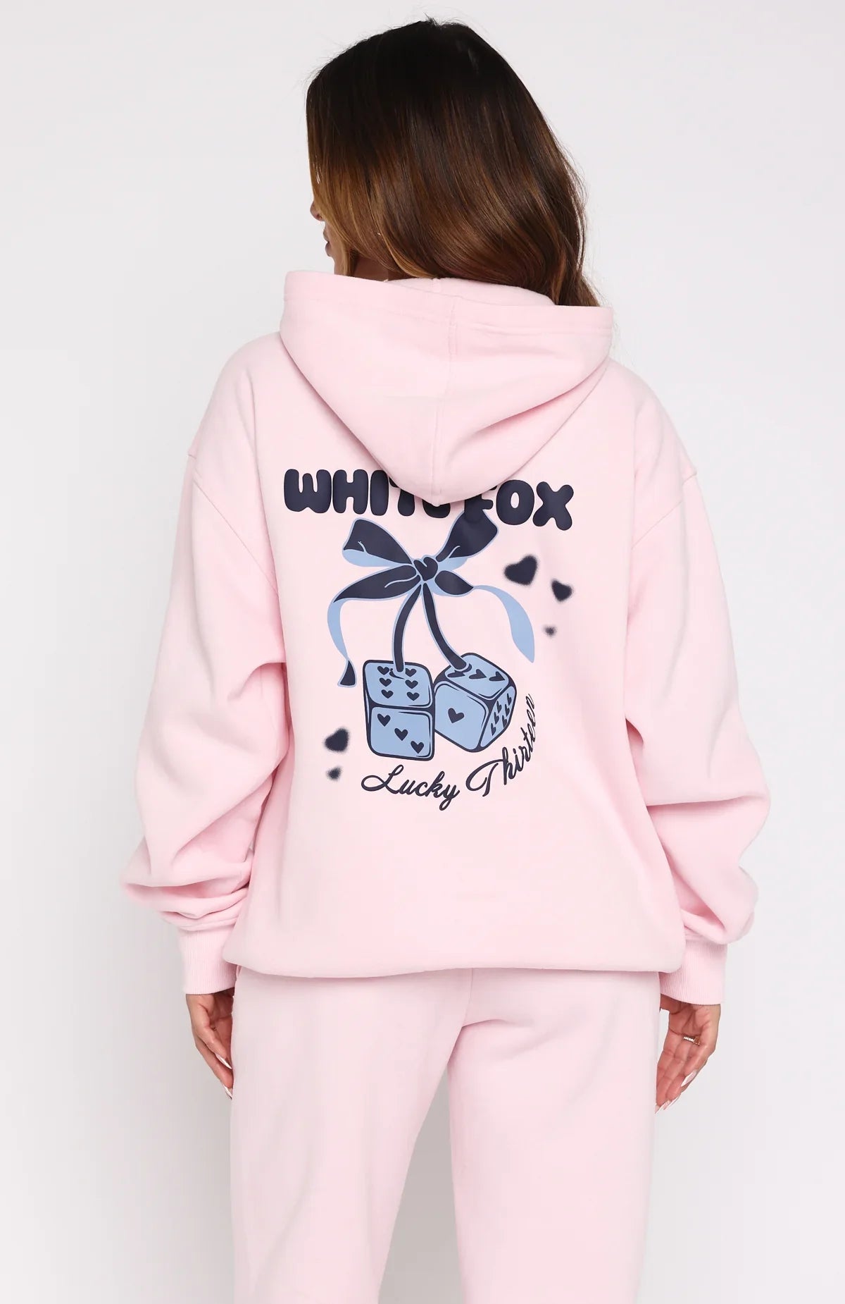 Lucky Thirteen Cheyenne Oversized Hoodie Soft Pink