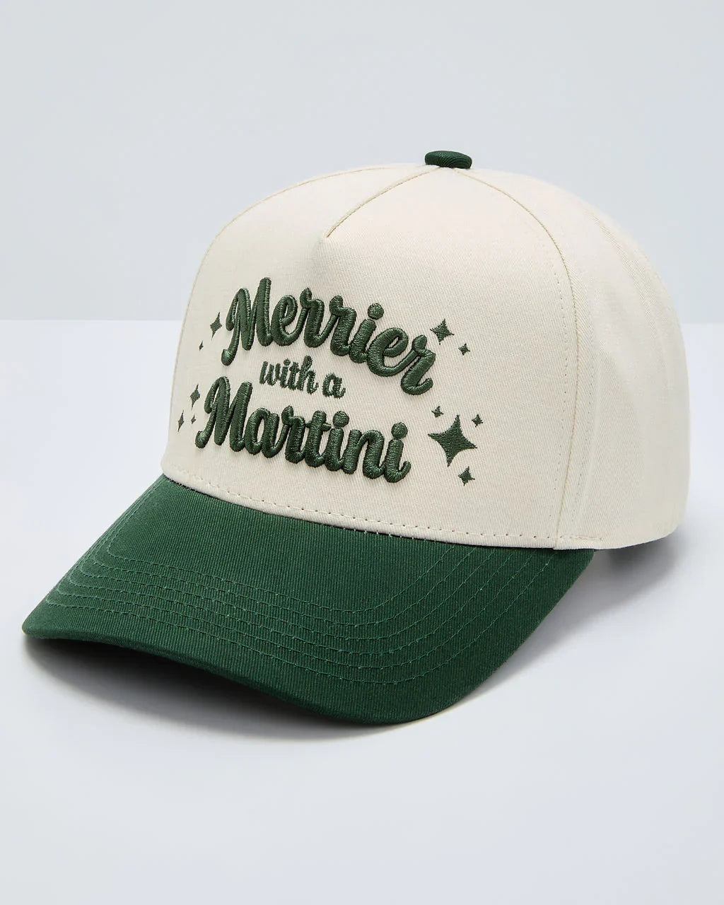 Merrier With A Martini Baseball Cap