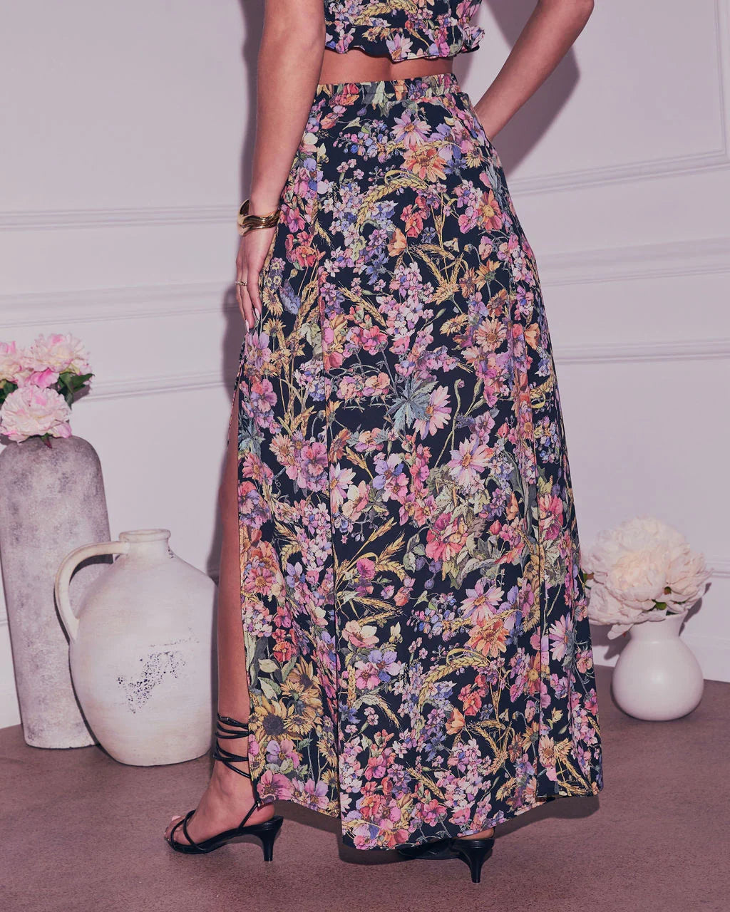 Fresh Take Floral Maxi Skirt