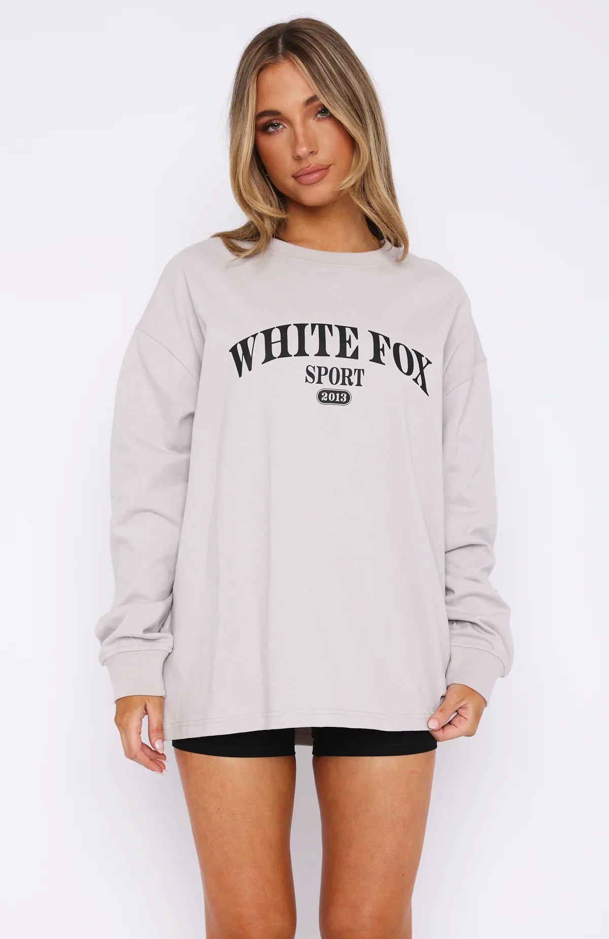 Stand With You Long Sleeve Oversized Tee Moon