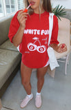 With Love In The Moment Oversized Tee Red
