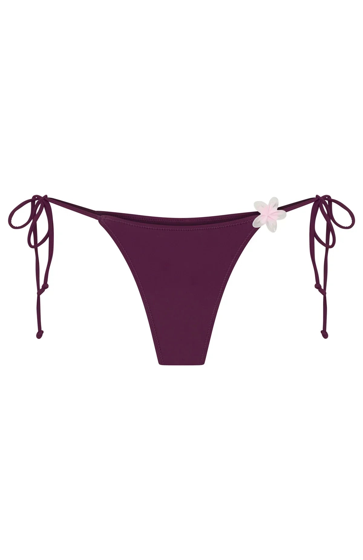 Frangipani Bliss Bikini Bottoms Plum