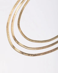 Zoe Layered Herringbone Necklace