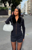 All Bundled Up Knit Cardigan Black
