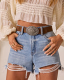 Amorosa Faux Suede Belt