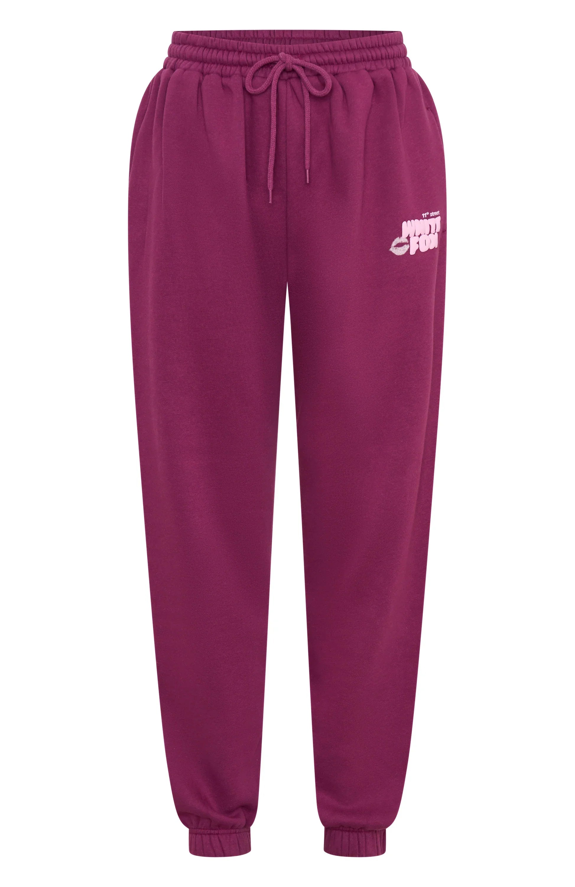 11th Street Sweet Kisses Sweatpants Very Berry
