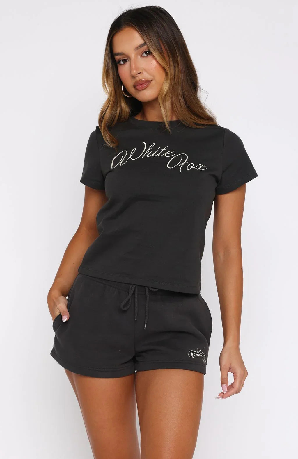 Lucky Thirteen Elsa Lounge Shorts Charcoal