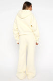 Daydreamers Madeline Wide Leg Sweatpants Lemon