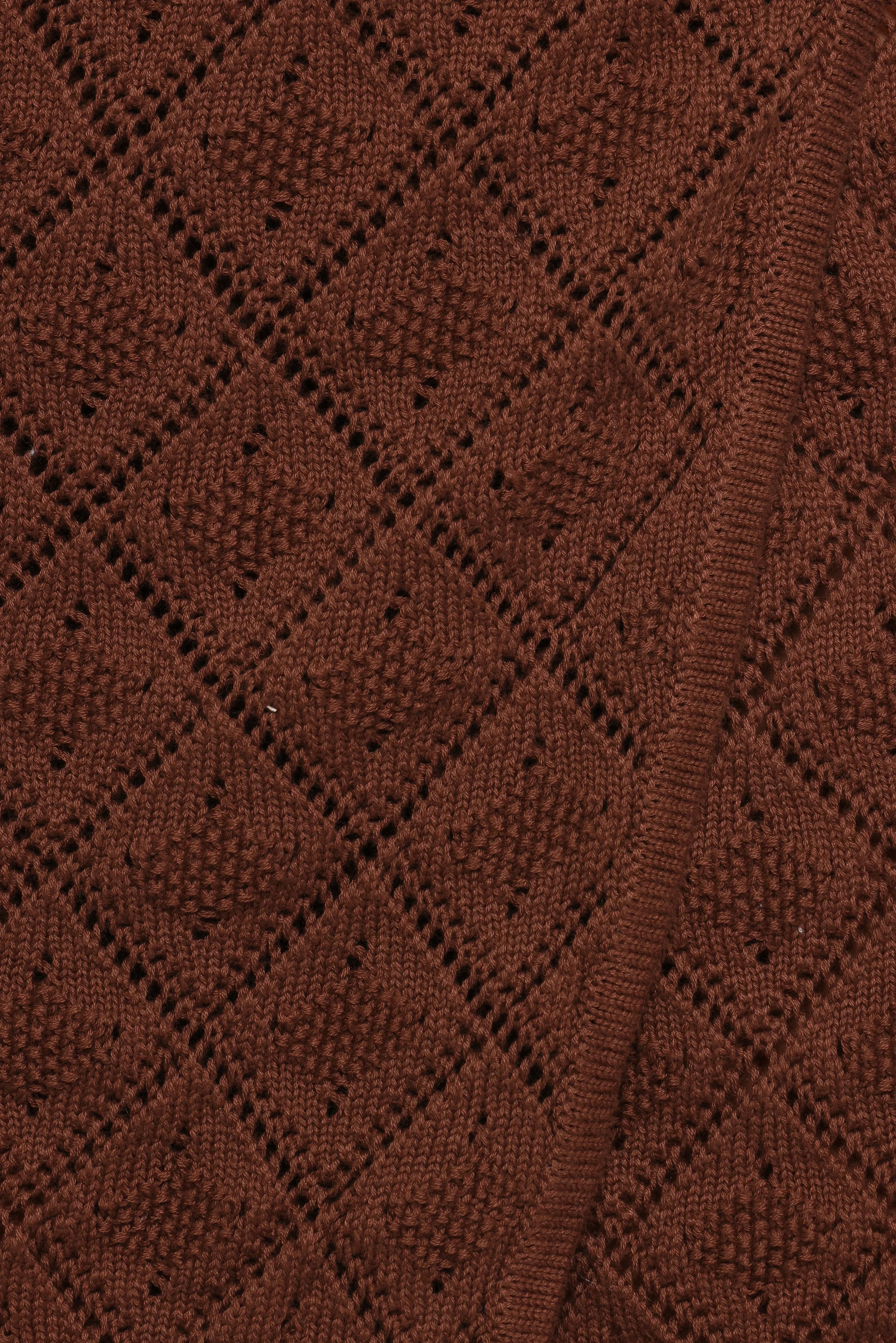 Palma Knit Mini Skirt Chocolate